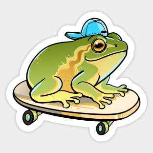 Skateboard Frog Sticker